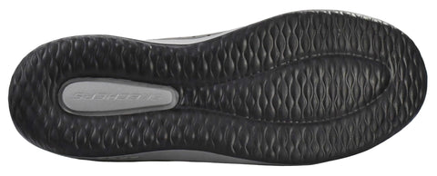Skechers Men's Classic Fit-Delson-Camden Sneaker, Black/Grey, 10.5