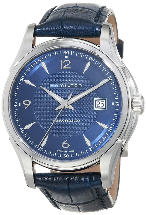 Hamilton Watch Jazzmaster Viewmatic Swiss Automatic Watch 40mm Case, Blue Dial, Blue Leather Strap (Model: H32515641) Hamilton