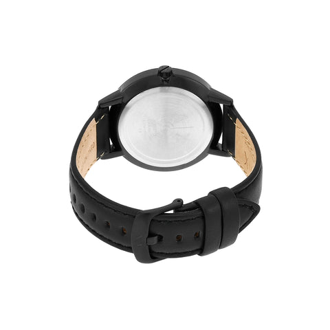 A｜X ARMANI EXCHANGE Men's Leather Watch, Color: Black/Black (Model: AX2719) A｜X ARMANI EXCHANGE