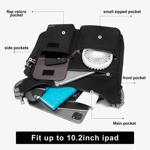 CLUCI Waterproof Nylon Crossbody Bags For Women Trendy Fashion Shoulder Bag Purse For Ladies CLUCI