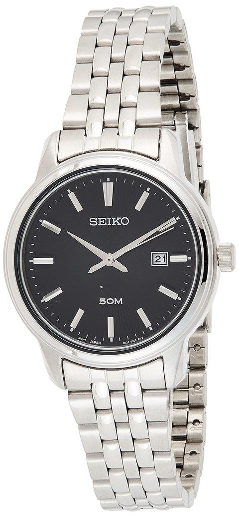 SEIKO Neo Classic Black Dial Ladies Watch SUR663P1 SEIKO