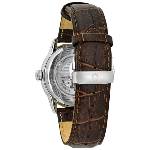 Bulova Men's 42mm Sutton Automatic Watch with 24-Hour Sub Dial, Exhibition Caseback, and Luminous Hands Bulova