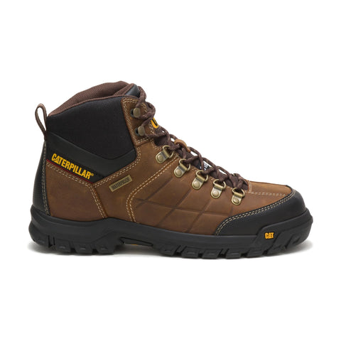 Cat Footwear Men's Threshold Waterproof Steel Toe Work Boot, Real Brown, 10.5