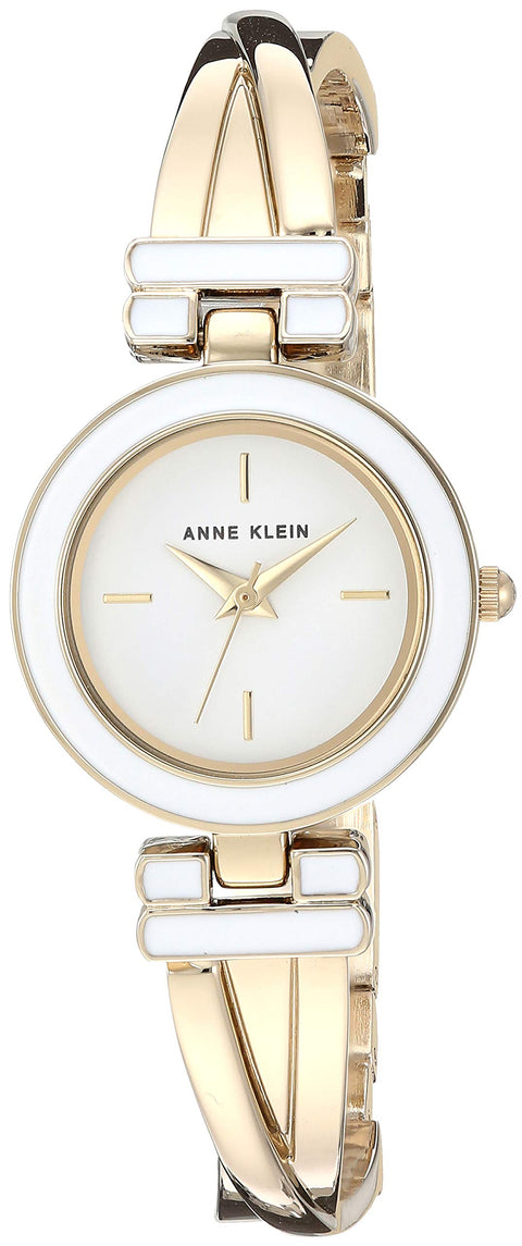 Anne Klein Women's Bangle Watch and Premium Crystal Accented Bracelet Set Anne Klein