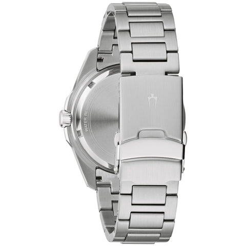 Bulova Men's Marine Star 'Series B' Stainless Steel 3-Hand Calendar Quartz Watch, Black Dial Style: 98B203 Bulova