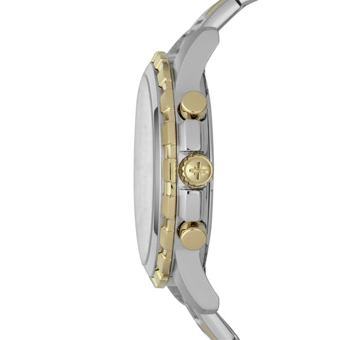 Fossil Men's Dean Quartz Stainless Steel Chronograph Watch, Color: Gold/Silver (Model: FS4795IE) Fossil