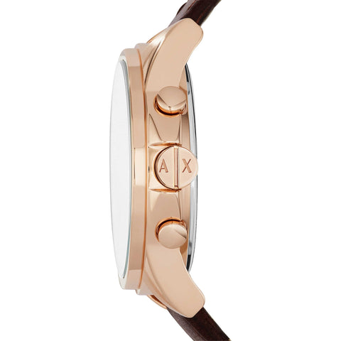 A|X Armani Exchange Men's Chronograph Brown Leather Watch (Model: AX2508) Emporio Armani