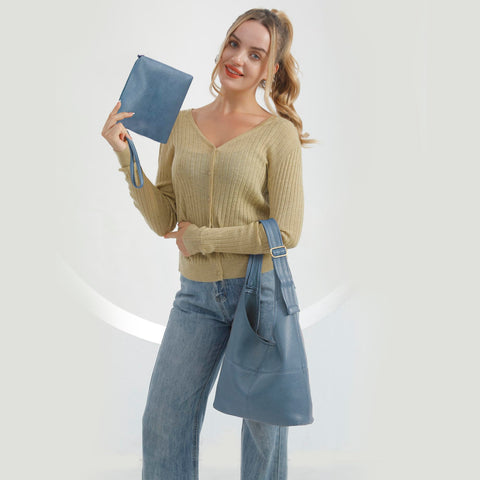 Montana West Hobo Bags for Women Ultra Soft Foldable Shoulder Bag Purse with Coin Purse,MWC2-122JN Montana West