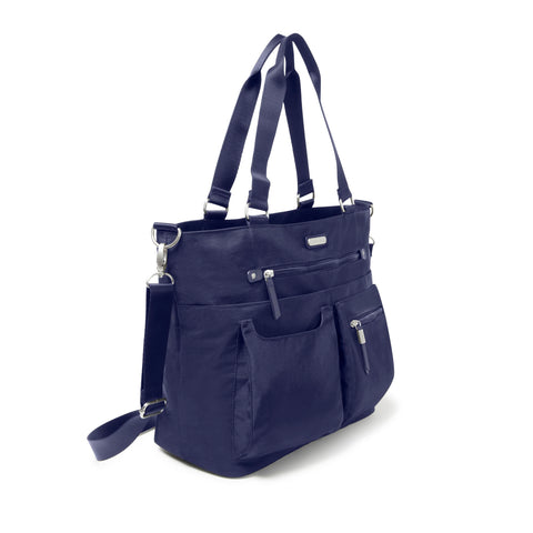 Baggallini Any Day Tote with RFID Phone Wristlet - Crossbody Tote Bag for Women - Lightweight Travel Bag Baggallini