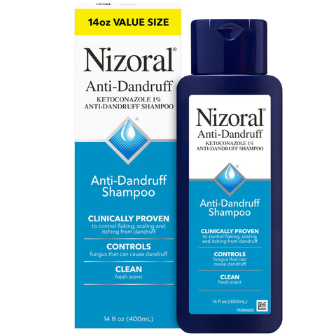 Nizoral Anti-Dandruff Shampoo with 1% Ketoconazole, Fresh Scent, 14 Fl Oz Nizoral