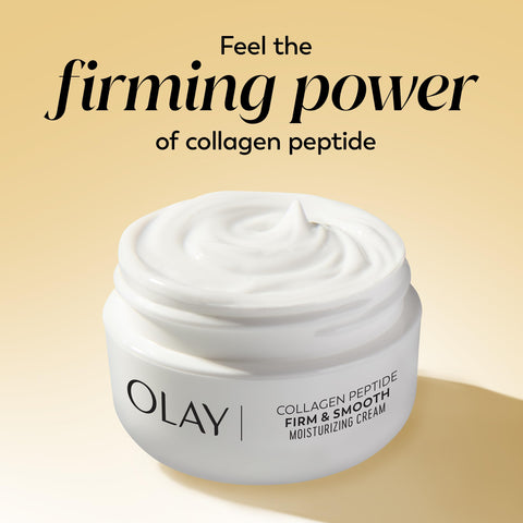 Olay Regenerist Collagen Peptide Face Moisturizer, Firm & Smooth Cream -Fragrance-Free - Hydrating, Firming, Anti-Aging, Anti-Wrinkle, Smoothing - Recyclable Sustainable Eco Jar, Non-Greasy, 2 Oz