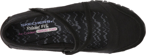 Skechers Women's Bikers MC - Get Up Mary Jane Flat, Black, 8 M US
