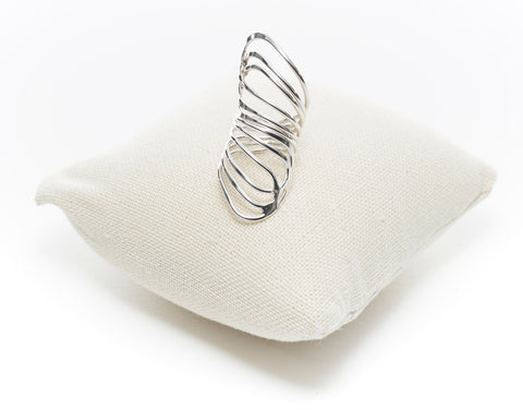 925 Sterling Silver Adjustable Ring Elegant Gift Handmade Anillo Ajustable de Plata Angelitos de Mexico