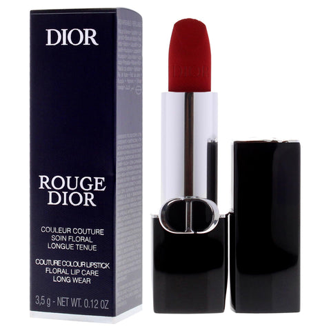 Christian Dior Rouge Dior Couture Velvet Lipstick - 999 Velvet for Women - 0.12 oz Lipstick (Refillable) Dior