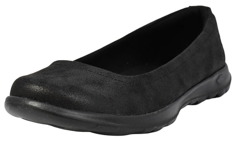 Skechers Women's Go Walk Lite - Gem Walking Shoes, Black/Black, 8.5 M US