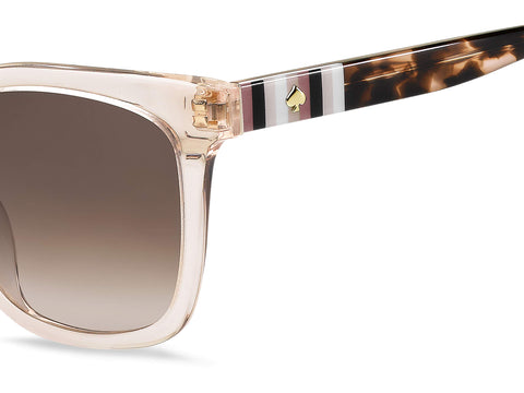 Kate Spade New York Women's Kiya Square Sunglasses, Peach, 53 mm Kate Spade New York