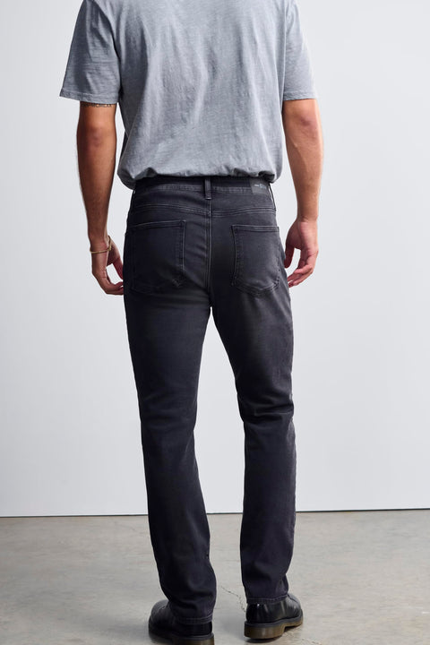 General Denim Works Bridge Men's Regular Rise Straight Leg Jeans, Smoke Denim, 33x32