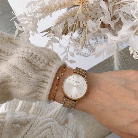 VICTORIA HYDE Ladies Watches Gold Quartz Women Watch Stainless Steel Band Waterproof Wrist Watch Set with Bracelet (Gold) VICTORIA HYDE