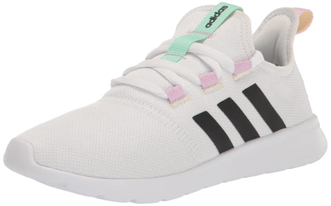 adidas Women's Cloudfoam Pure 2.0 Sneaker, White/Black/Pulse Mint, 8.5 adidas