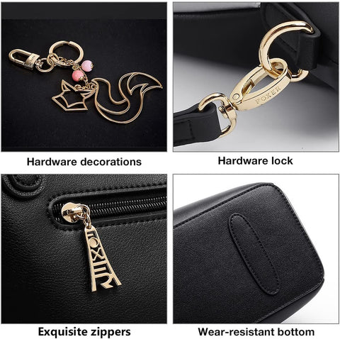 FOXLOVER Large Capacity Tote Handbags for Women, Women's Top-handle Bags Fashion Shoulder Bags Purses Minimalist design FOXLOVER