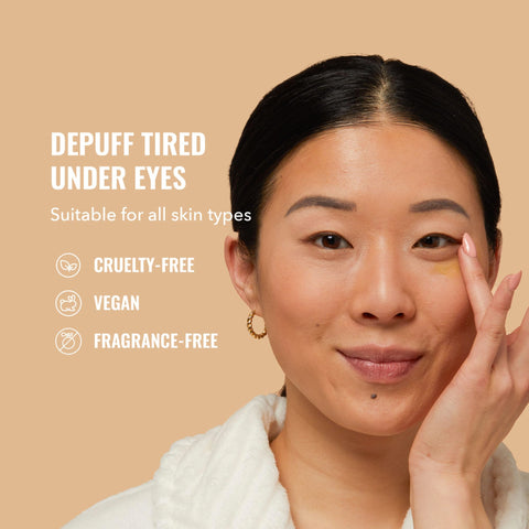 Good Molecules Yerba Mate Wake Up Eye Gel - Hydrating Under Eye Gel Cream with Hyaluronic Acid and Caffeine - Target Dark Circles and Puffiness - Skin Care for Face Good Molecules