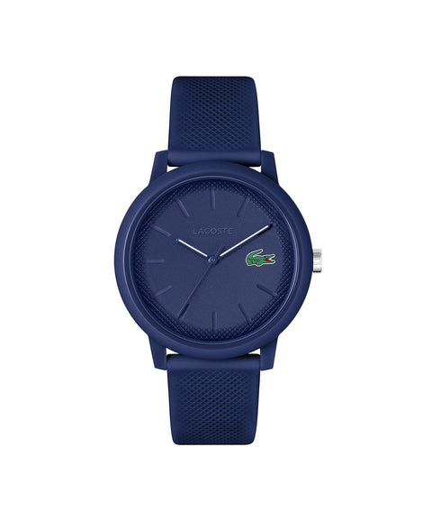 Lacoste.12.12 Men's Quartz Plastic and Silicone Strap Watch, Color: Blue (Model: 2011172) Lacoste