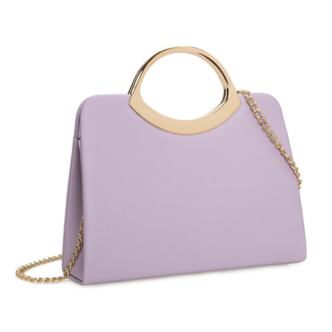CHARMING TAILOR Small Dressy Handbag for Women Evening Bag Elegant Party Purse for Prom/Cocktail/Wedding (Lavender) CHARMING TAILOR