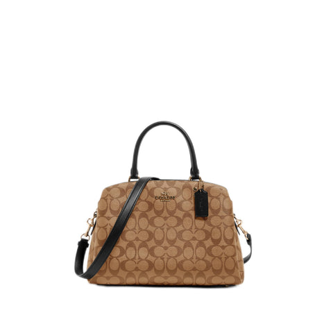 COACH Lillie Carryall, Khaki Black Coach