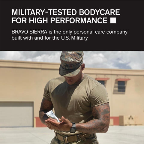 Aluminum-Free Deodorant for Men by Bravo Sierra, 1-Pack - Contains Natural Ingredients – Long Lasting All-Day Odor and Sweat Protection -Sandalwood and Fig, 3.2 oz - Paraben-Free, Vegan & Cruelty-Free