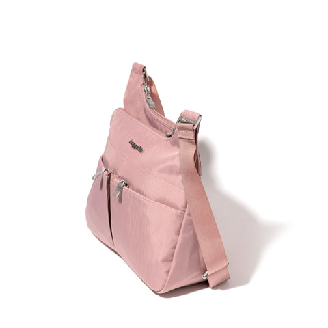 Baggallini Cross Over Crossbody Bag for Women - Lightweight Water-Resistant Travel Bag - Adjustable Strap Extar Pockets Baggallini