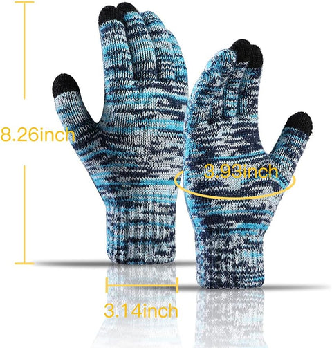 Honnesserry Winter Warm Beanie Hat Scarf and Touchscreen Gloves Set for Womens Skull Caps Neck Scarves with Fleece Lined Honnesserry