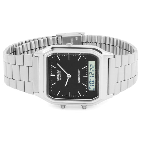 Casio AQ-230A-1DMQYEF Mens Combi Bracelet Watch