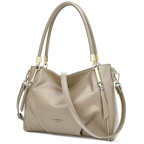 LAORENTOU Women's Tote Handbags Cow Leather Satchel Handbags for Women Top-handle Shoulder Purses LAORENTOU