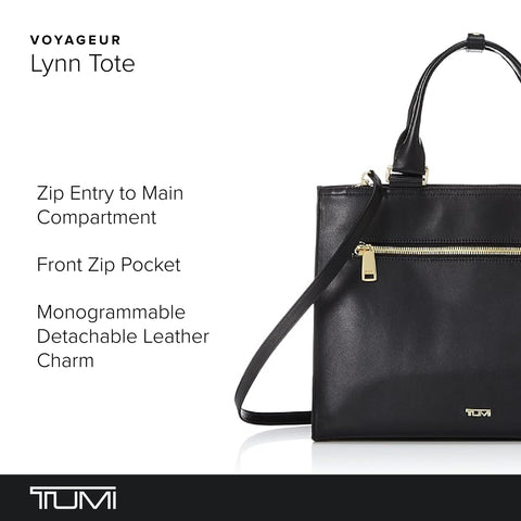 TUMI - Voyageur Lynn Leather Tote Bag - Black TUMI