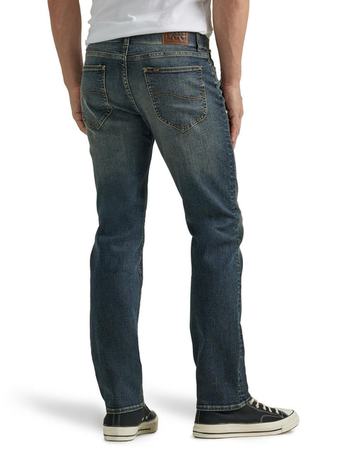Lee Men's Extreme Motion Regular Straight Jean Maverick 36W x 32L