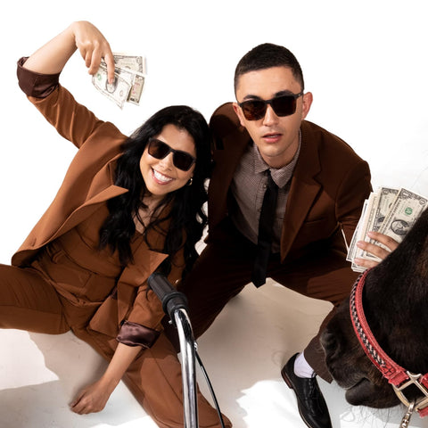 goodr Smaller Is Baller Polarized Round Sunglasses for Men & Women, Small Sized (LFG), Brown Translucent Tortoiseshell Frames with Brown Non-Reflective Lens, UV400 Protection, No Slip, No Bounce