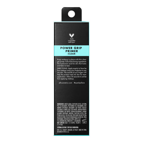 e.l.f. Power Grip Primer, Gel-Based & Hydrating Face Primer For Smoothing Skin & Gripping Makeup, Moisturizes & Primes, 0.811 Fl Oz (24 ml.) e.l.f.