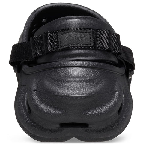 Crocs Unisex-Adult Echo Clogs, Black, 9 Men/11 Women