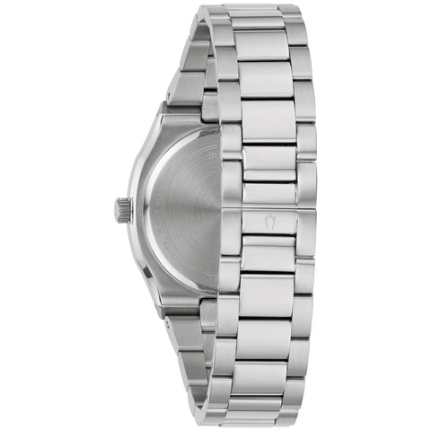 Bulova Ladies' Classic Surveyor Stainless Steel 3-Hand Calendar Date Quartz Watch, 34mm Bulova