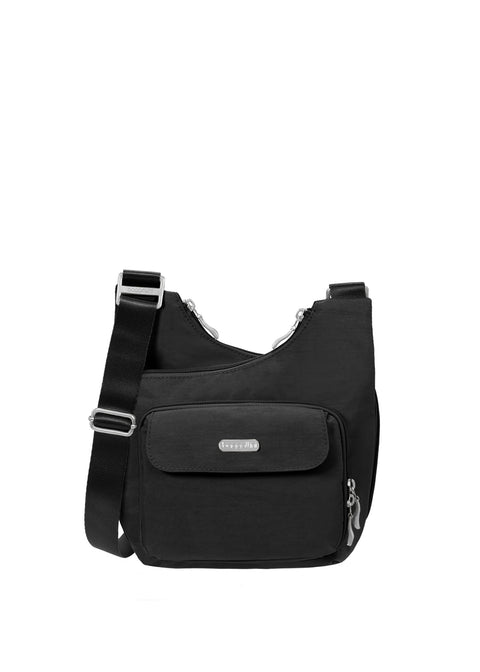 Baggallini Criss Cross Travel Crossbody Bag, Black, One Size Baggallini