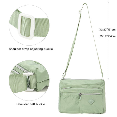ETidy Crossbody Bag For Women Waterproof Lightweight Casual Shoulder Handbag Purse (Black) ETidy