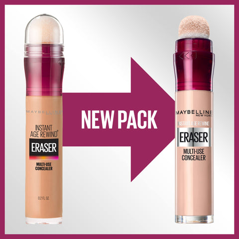 Maybelline Instant Age Rewind Eraser Dark Circles Treatment Multi-Use Concealer, 100, 1 Count (Packaging May Vary) MAYBELLINE