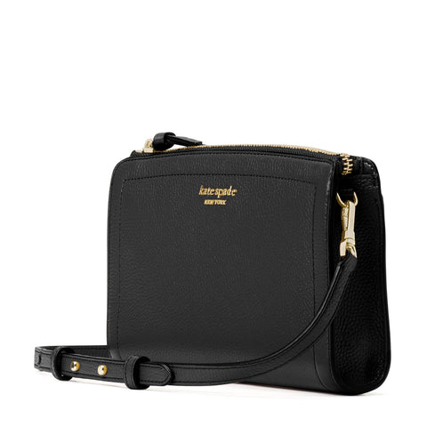 kate spade new york Knott Pebbled Leather Small Crossbody, Black kate spade new york