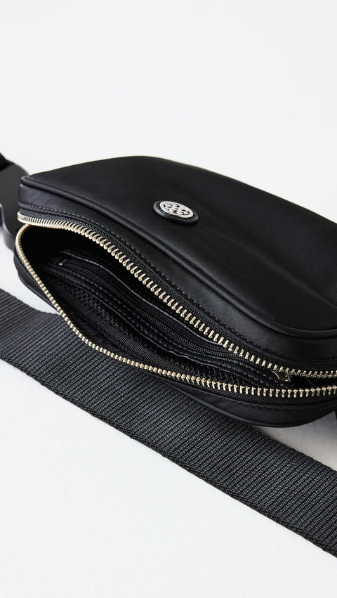 Tory Burch Women's Virginia Belt Bag, Black, One Size Tory Burch