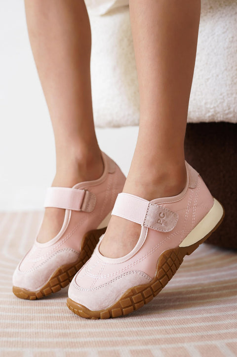 Project Cloud Girls Shoes - Memory Foam Insole Kids Shoes Girls Sneakers - Lightweight Mary Jane Flats & Non-Slip Comfortable Kids Sneakers (Little Donna, Pink, 1)