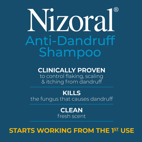 Nizoral Anti-Dandruff Shampoo with 1% Ketoconazole, Fresh Scent, 14 Fl Oz Nizoral