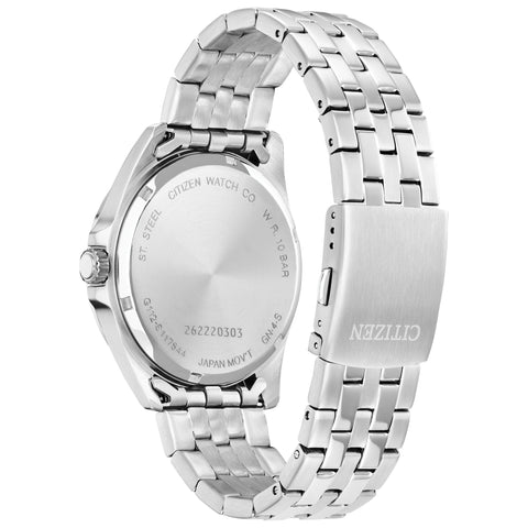 Citizen Quartz Men's Watch, Stainless Steel, Classic, Silver-Tone Citizen