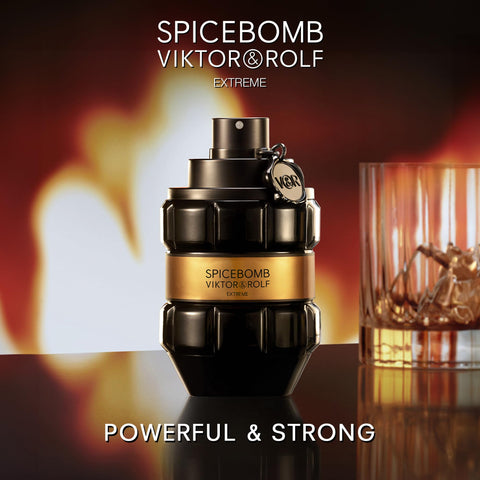 Viktor&Rolf - Spicebomb Extreme Eau de Parfum - Woody & Spicy - Cologne for Men - With Notes of Amber & Vanilla - 3 Fl Oz Viktor&Rolf