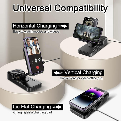 Gifts for Men Women, Bluetooth Speaker with Wireless Charging Phone Stand, HD Surround Sound Speaker, Cool Gadget Gifts for Men Women Dad Mom Birthday MepvabKY