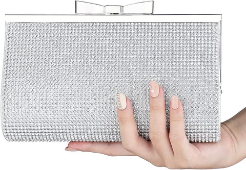 Sumnn Evening Clutch Bag Cocktail Prom Sparkly Rhinestone Crystal Bride and Bridesmaid Wedding Party Formal Purses for Women Sumnn